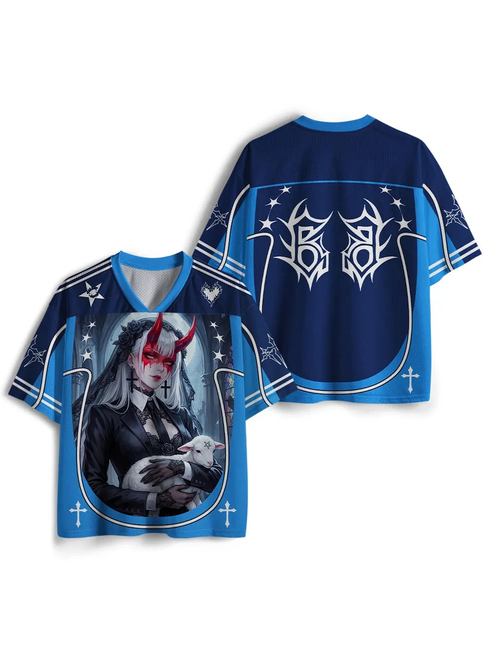 Women's Y2K-style Athletic T-shirt Featuring A Dark 