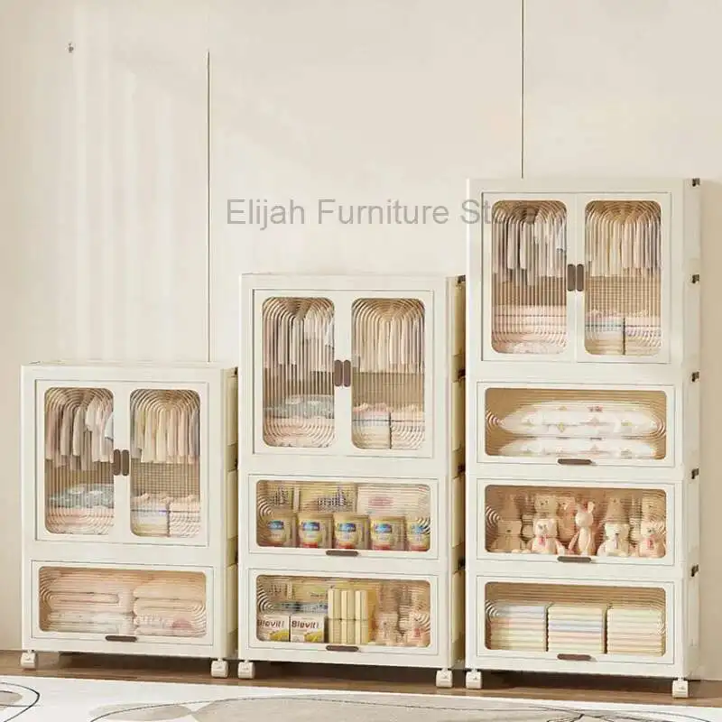 

Cabinet Bedroom Organizer Plastic Hangers Children Wardrobes Drawer Placard Enfant Room Furniture MR50CW