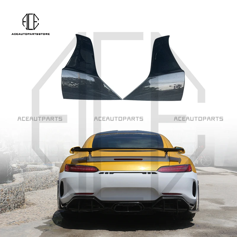 For Benz AMG GTR PRO Style Carbon Fiber Car Rear Bumper Diffuser Rear Splitters Spoiler Back lip body kit