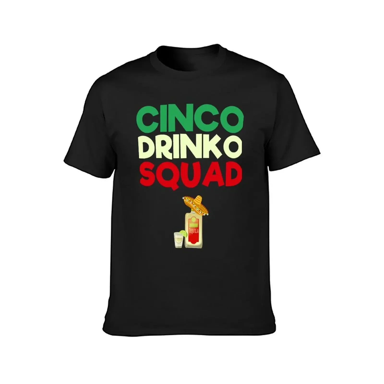 Cinco Drinko Squad Drinking Party Fiesta Funny Cinco de Mayo T-Shirt baggy shirts street wear slim fit t shirts for men