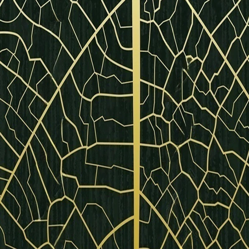 Personalizado mural nórdico moderno simples papel de parede abstrato planta folhas padrão geométrico decoração fundo para sala estar quarto 3d