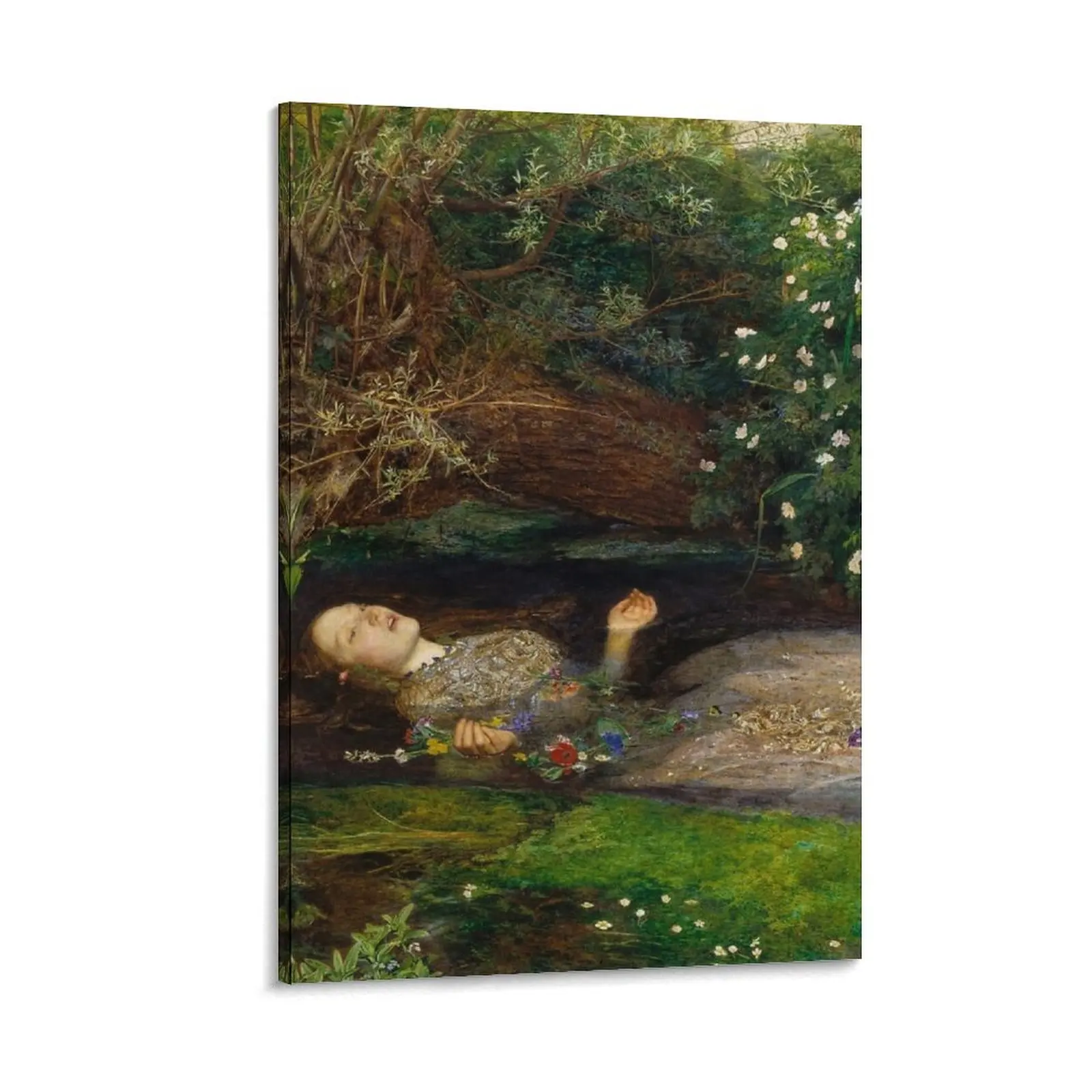 John Everett Millais - Ophelia Canvas Painting decorative pictures for living room Wall posters