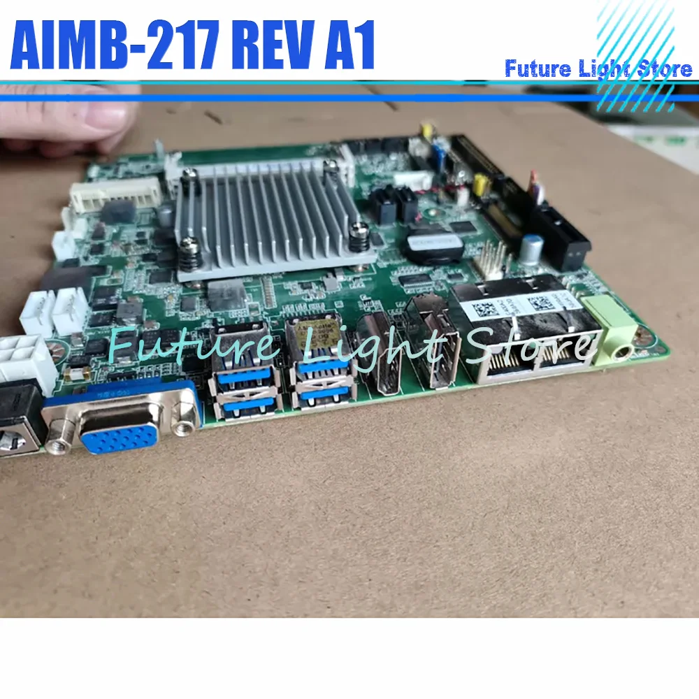 

AIMB-217 REV A1 AIMB-217N1801-T N3350 Integrated CPU Industrial Control Motherboard Dual Network Ports