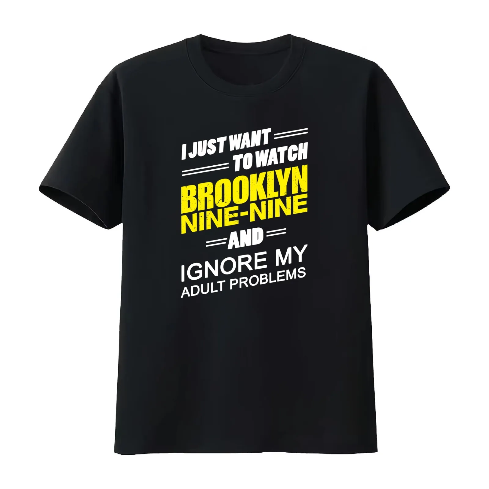 Ignore My Adult Problems.. T-Shirt Summer Casual Cotton Tee Oversized Streetwear Tops Vintage Graphic Print Unisex Men Women