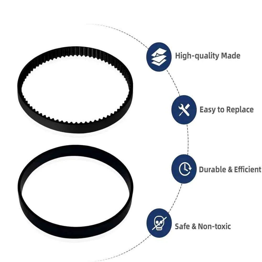 For Bissell Proheat DeepClean Essential Carpet Cleaner 1887,8852,9585 Series Replacement Belt Set, Replace Parts 1601542&1601543