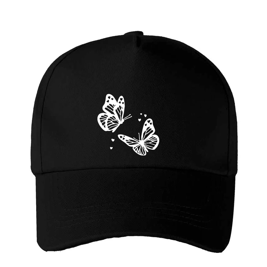 

Butterfly Print New Outdoor Sport Baseball Cap Four Seasons Adjustable Men Women Caps Fashion Hip Hop Hat Add Your Design