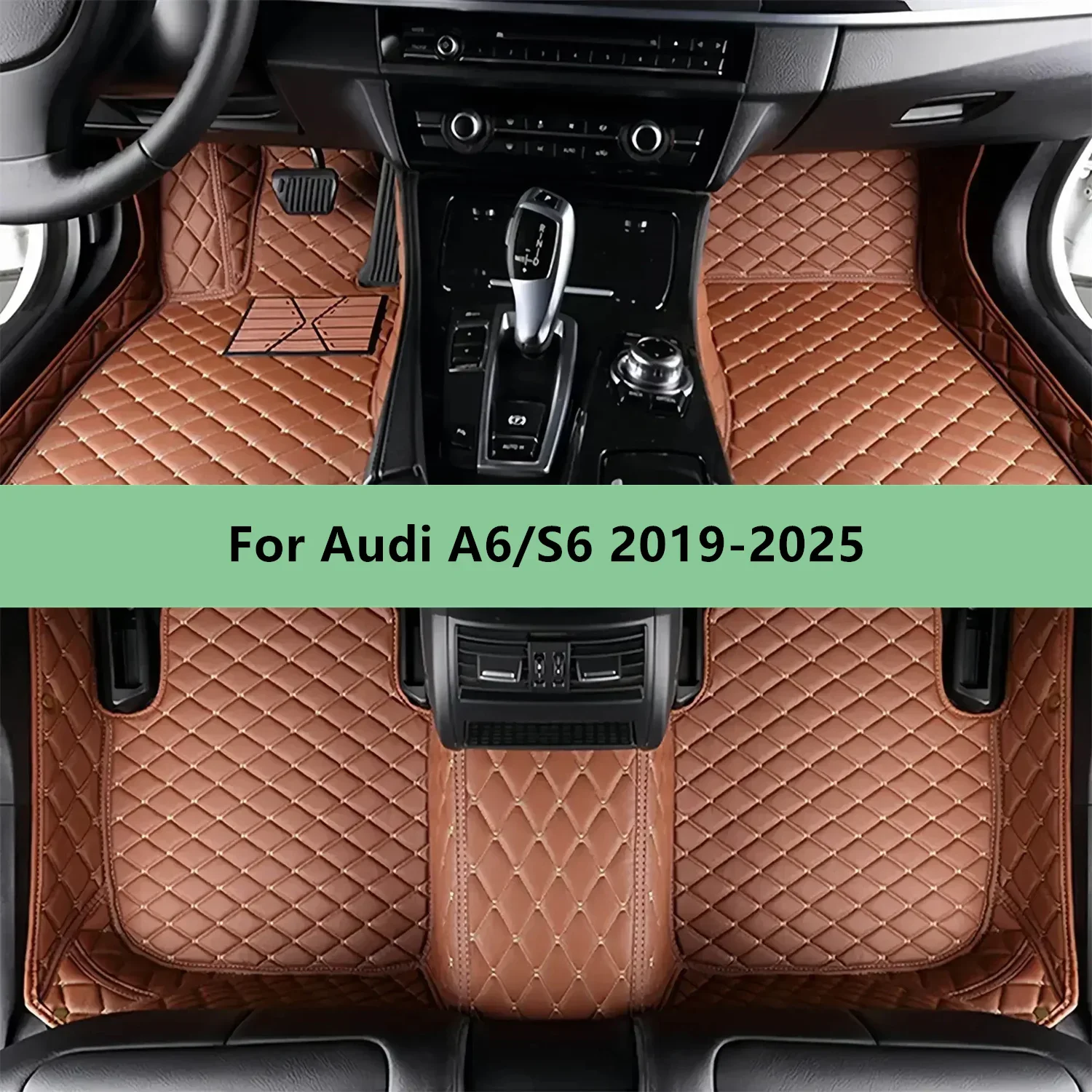 Maßgefertigte Auto-Fußmatten für Audi A6/S6 2019-2025 Auto-Fußmatten für Männer und Frauen Auto-Zubehör