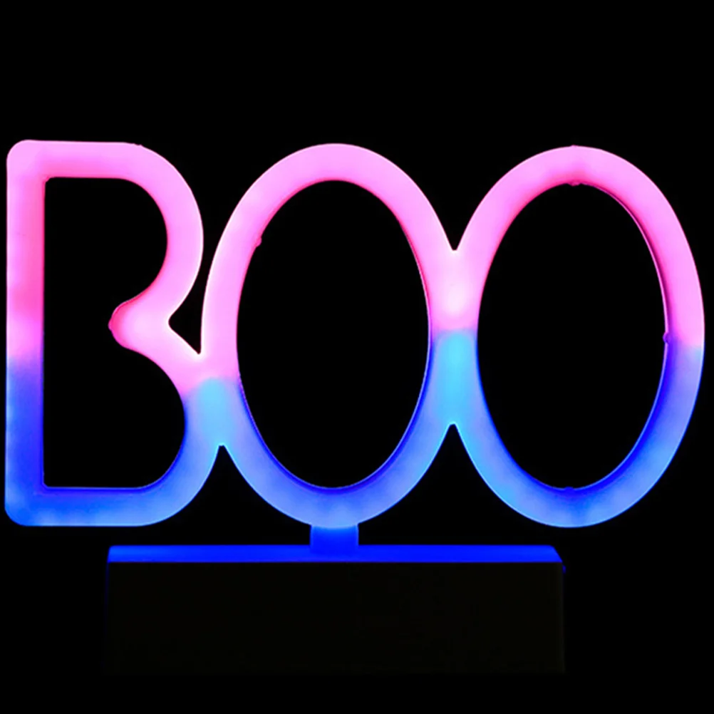 

Boo Neon Lamp Bedroom LED Neon Light USB Night Light Pc Material Decorative Lamp for Home Office Bar Atmosphere Lighting