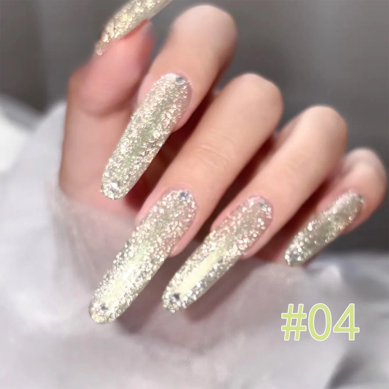 

1pcs WS 2025 Sparkling UV LED Soak Off Glitter Long Lasting Nail Art Nail Supplies New Disco Crushed Diamond Gel Nail Polish