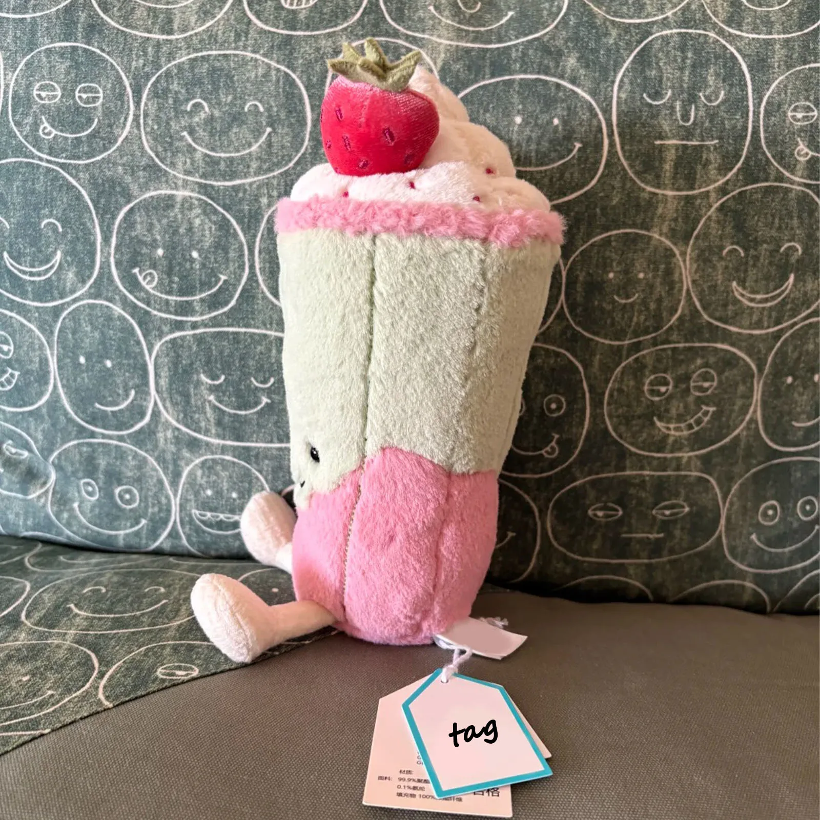 Jelly Berrity Latte Peluche Fragola Latte Peluche Morbido Comfort Divano Cuscino Jc Peluche Zaino Fascino Regalo Ragazze