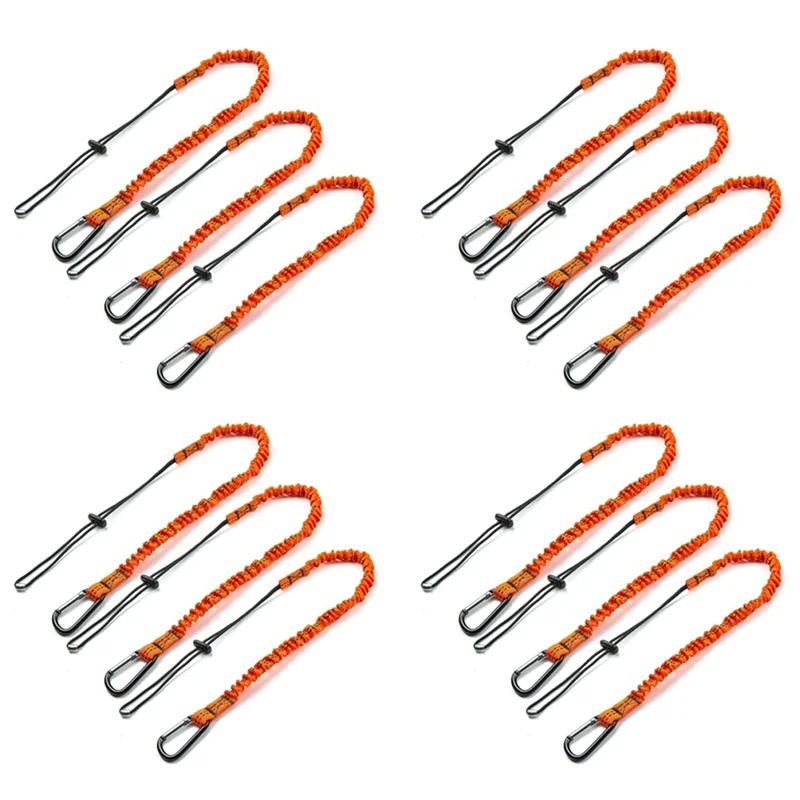 

ABWR-Tool Lanyard,12 Pcs Safety Lanyard With Carabiner,Shock Absorbing Safety Lanyard Adjustable Safety Lanyard