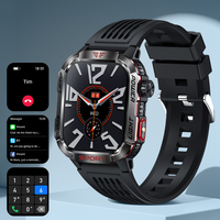 [Clearance] Men's Smartwatch with Flashlight Compass Altitude Air Pressure Bluetooth Call IP68 Waterproof Sports Smart Watch