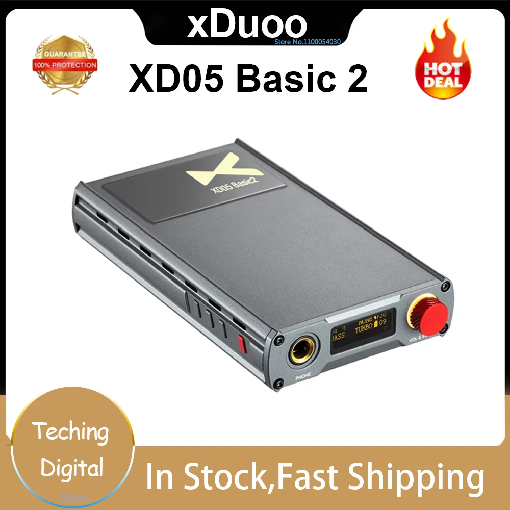Оригинальный XDuoo XD05 Basic 2 декодер усилитель для наушников Bluetooth ЦАП 32 бит/384 кГц DSD256 портативный высокий упор MOA HiFi AMP