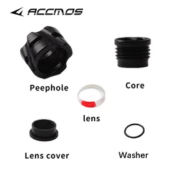 37/45 Degree Archery Peephole Peep Sight Diameter 5.9mm Enlarged Clarifier Lens 4x/6x/8x for Hunting Shooting Target Accessories