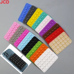 JCD 10pcs  Suction Cup Wall Stand Mat Multifunctional Silicone Leather Square Phone Case Anti-Slip Holder Mount Suction Cups