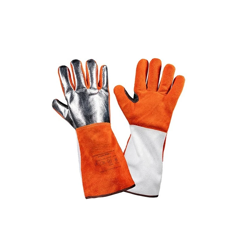High quality leather welding machinery protective high temperature gloves