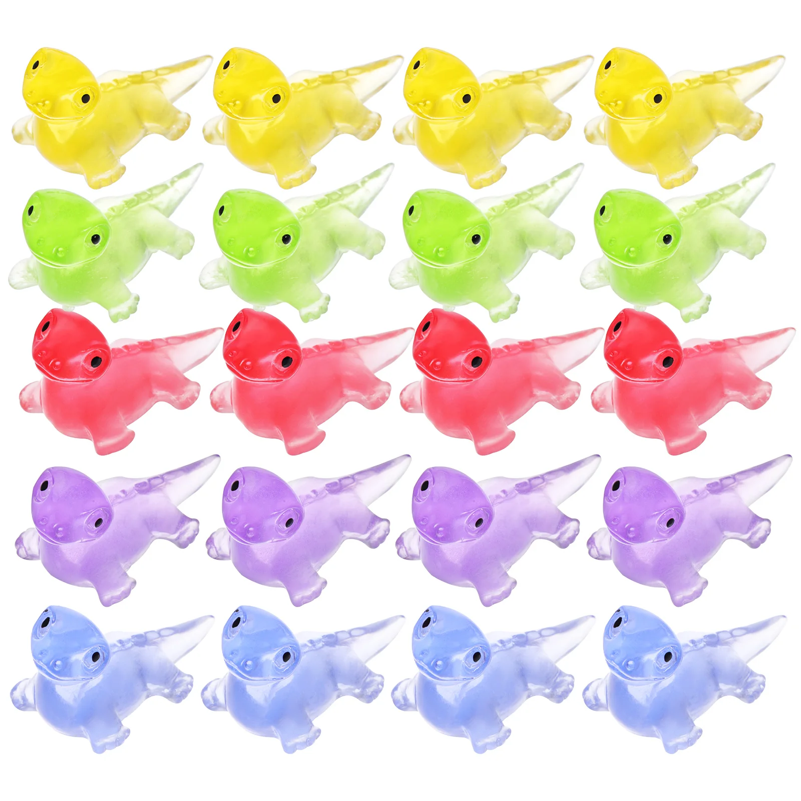 

100Pcs Night Glow Resin Mini Lizards Cute Tiny Animal Decorations Fairy Garden Micro Landscape Luminous Small Statues