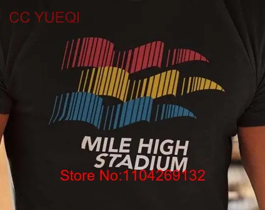 Mile High Stadium Denver Retro T shirt Bygone Brand tee long or short sleeves