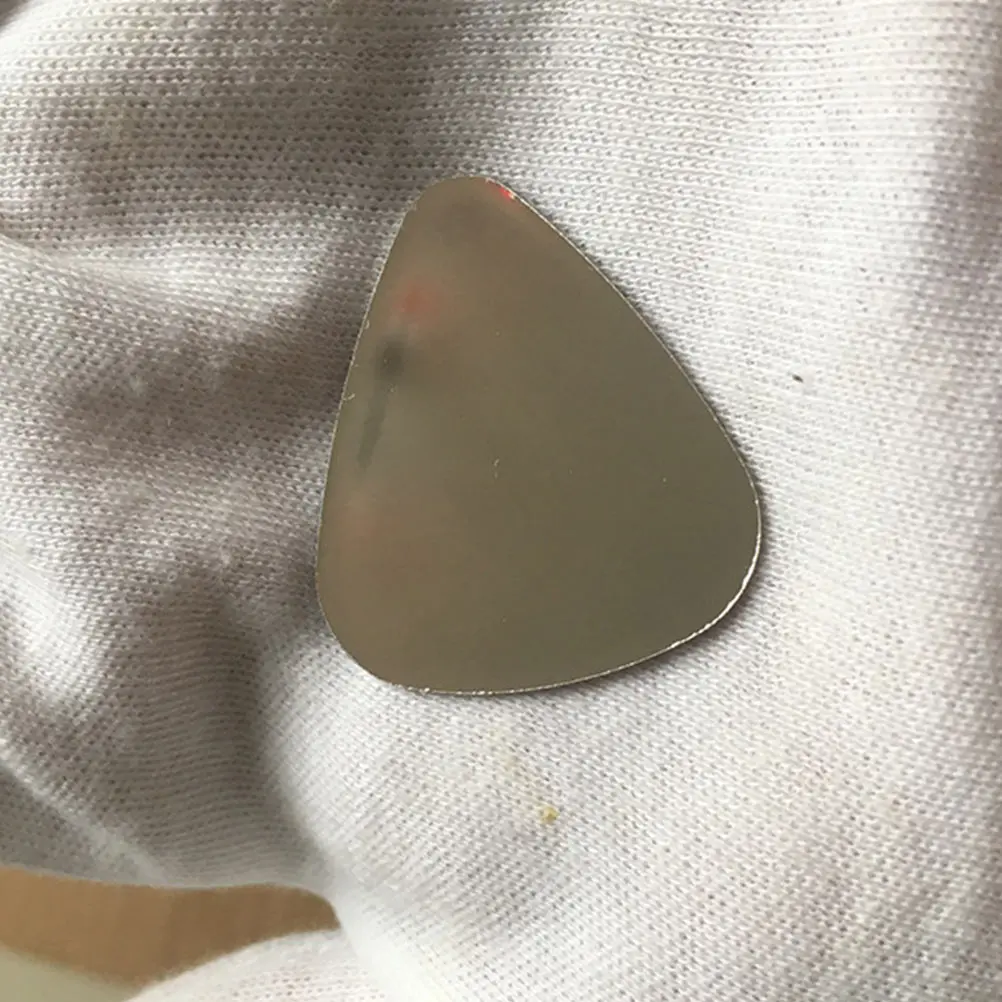 

12pcs Stainless Steel Guitar Picks Fine Polished Shiny Surface For Electric Acoustic Bass Ukulele Durable Plectrums Instrument