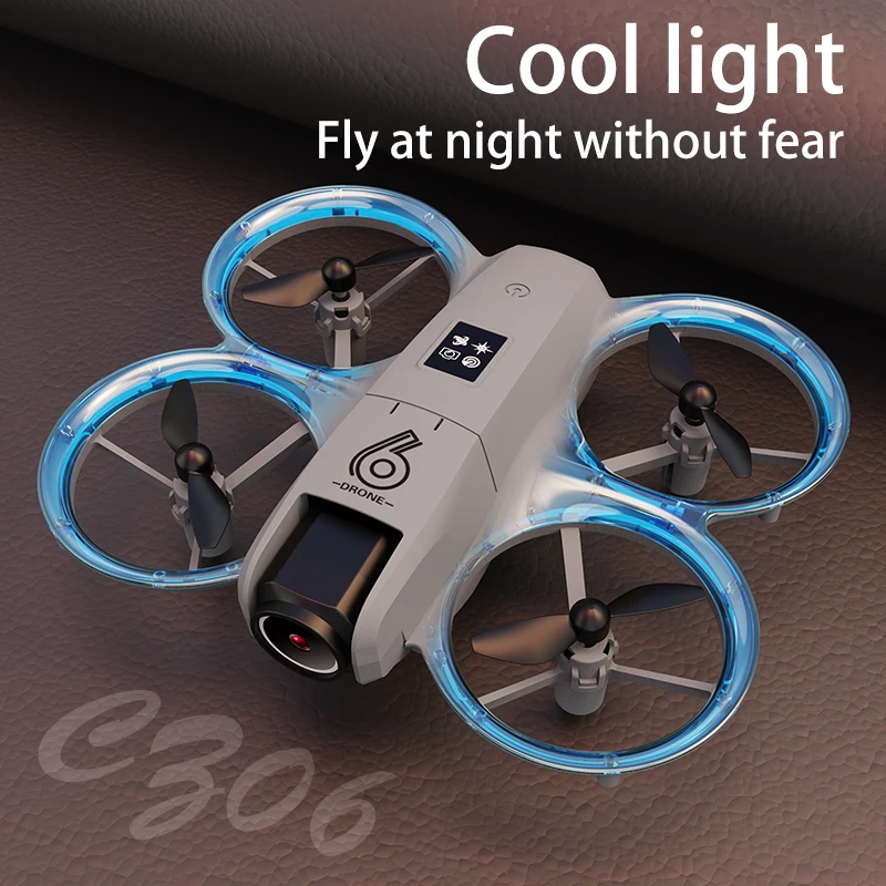 CZ06 Mini Con LED Pieghevole Drone GPS 4K HD Doppia Fotocamera Motore Brushless Evitamento Ostacoli Pieghevole Quadcopter Dron RC Giocattoli Regalo