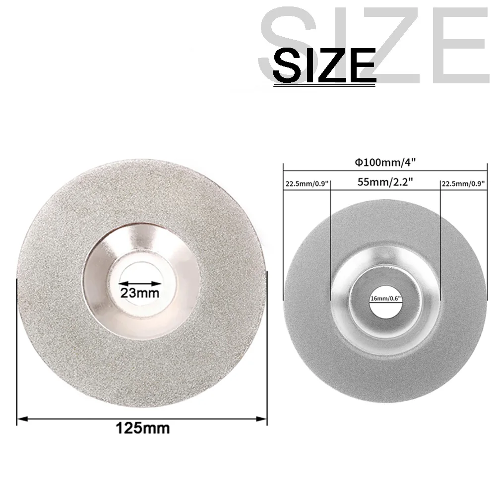 4/5 بوصة شحذ شفرة قطع أداة جلخ القرص السلطانية على شكل عجلة طحن بتصميم ماسة ل زاوية طاحونة تلميع وطحن 1 قطعة