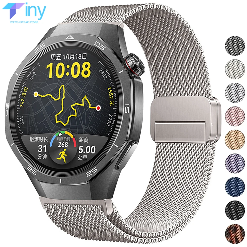 

20mm 22mm Magnetic Band for Samsung Galaxy Watch 7 6 5 4 40/44mm Stainless Steel Strap for Huawei Watch GT5 5Pro 4 4Pro GT3 46mm