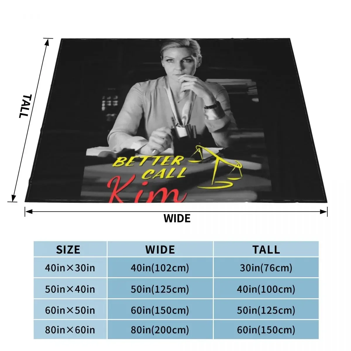 Kim Wexler - Better Call Kim Throw Blanket Winter beds decorative Stuffeds Blankets