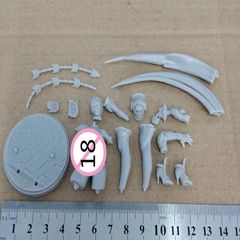 Harzfigur im Maßstab 1:24, Ivy Nsfw DIY, zwei Versionen, Modellbausatz, unmontiertes, unbemaltes Skulpturspielzeug