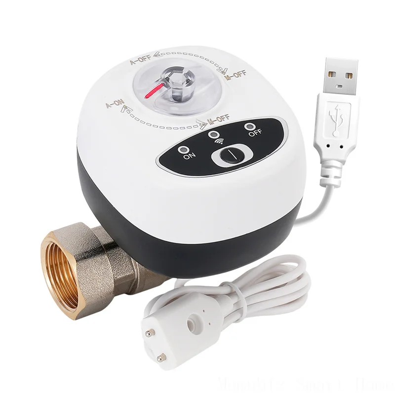 Tuya Smart WiFi Water Vavle Gas Shutoff for DN15/DN20/DN25 APP Wireless Control Timer with Leakage Protection Alexa Compatible