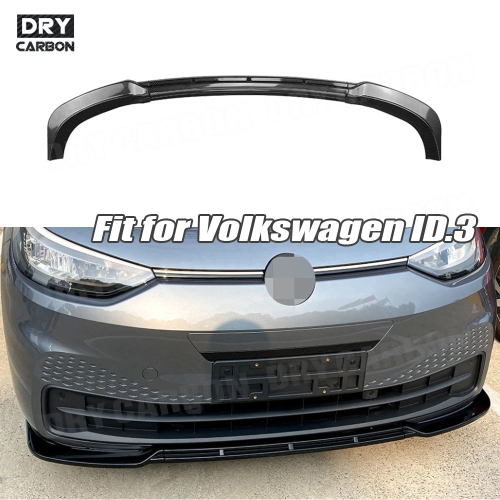 

ABS Material Front Bumper Lip Chin Spoiler for Volkswagen ID.3 2019-2022 Bumper Guard Car Styling Body Kits Accessories