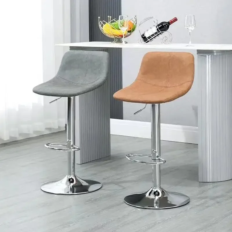 Home furniture kitchen Lightweight chair restaurant chaise swivel chair Home high bar stool counter with backrest luxury chaise