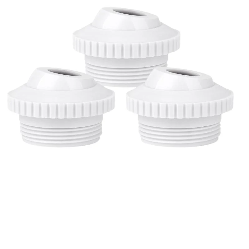 3Pcs Pool Return Jet Nozzle 3/4 Inch Open Directional Flow Inlet Fitting 1-1/2