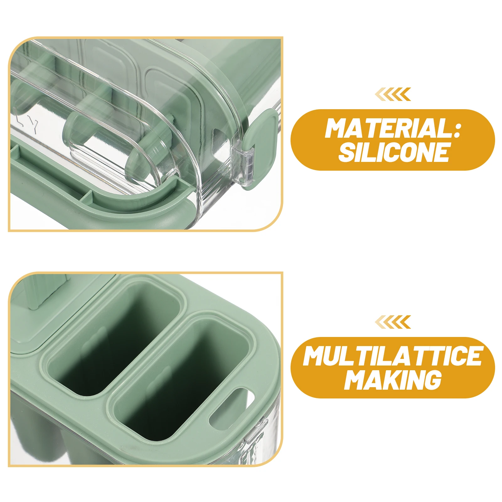 

Handheld Popsicle Mold Ice Molds for Lollipops Fruit Silicone Moulds Diy Cream Puck