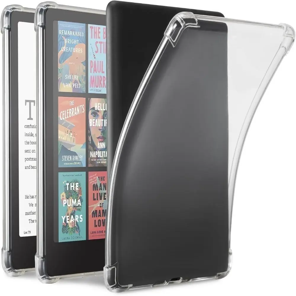 11/12th Gen e-Reader Case SA568B C2V2L3 Protective Shell Clear Airbag Funda for Kindle Paperwhite 1/2/3/4/5 Colorsoft 2024