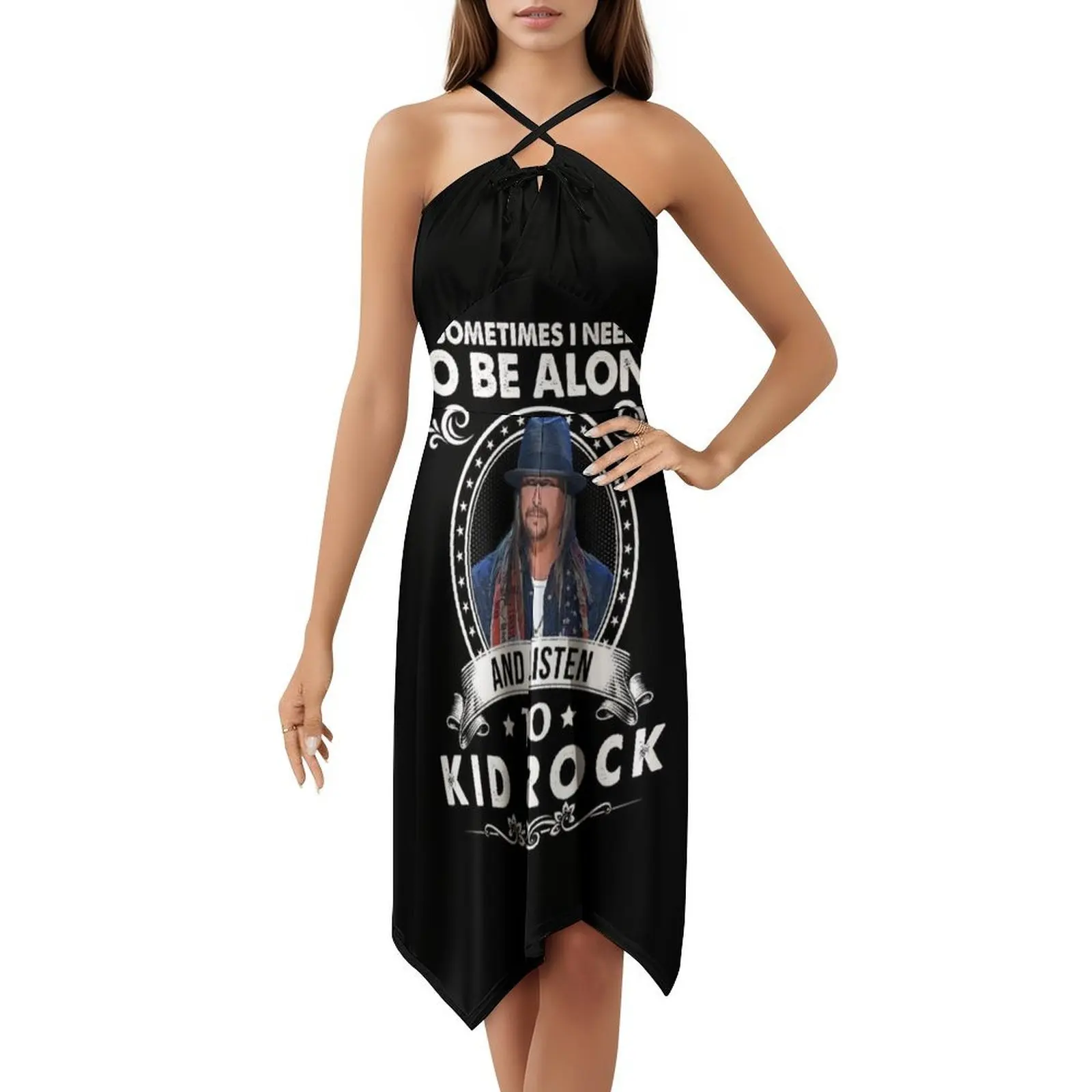 أحيانًا أحتاج إلى أن أكون وأستمع إلى فستان Rock الكلاسيكي المثير للإجازات للنساء وحفلات الشاطئ وأعياد الميلاد فستان قصير للأطفال الصغار