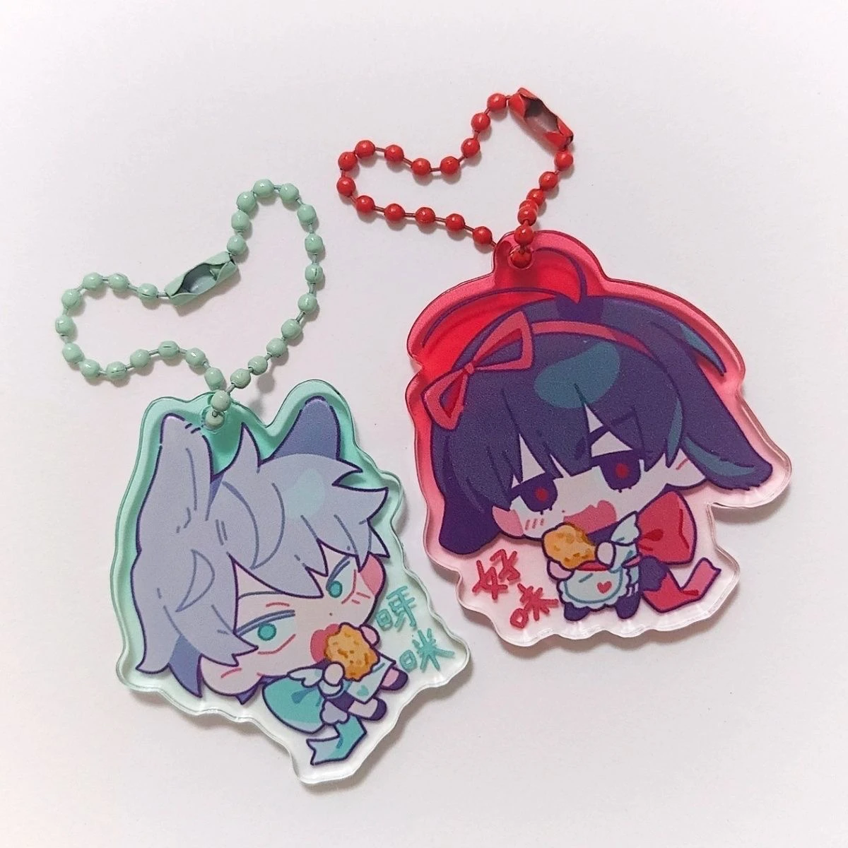 

Hot Game Alien Stage 5cm Cosplay Cartoon Acrylic Pendant Keychain Anime Decoration Figure Accessories Gift