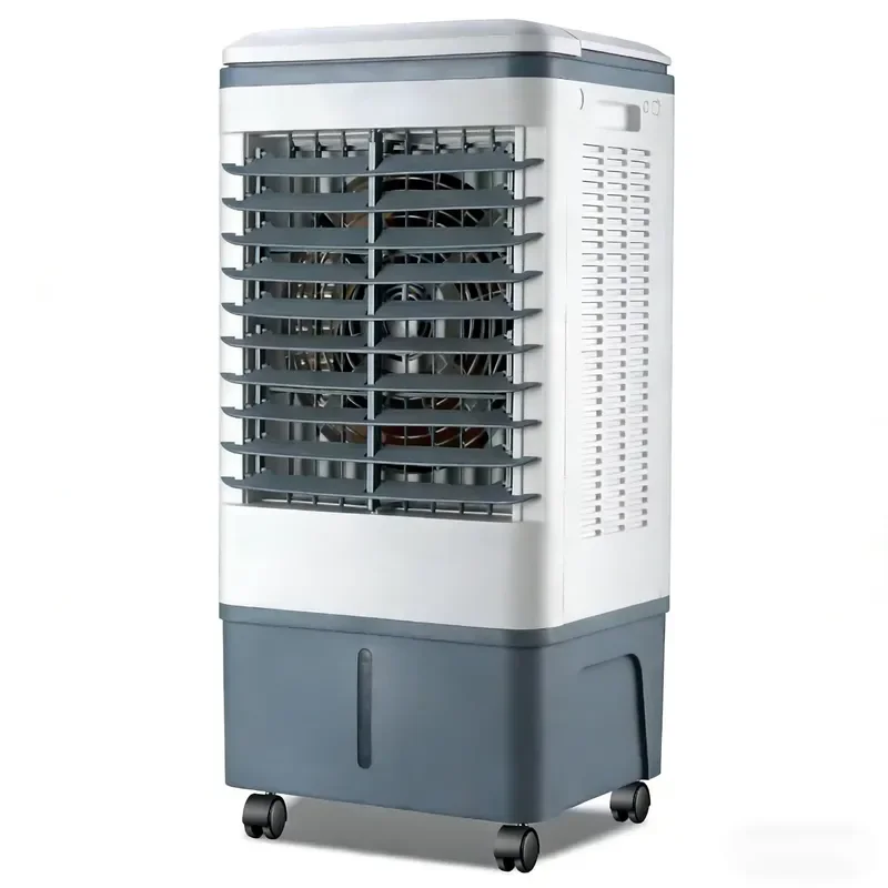 Evaporative air cooler fan, portable 20L water tank humidifier, environmentally friendly 3 modes, timer, remote control, car,