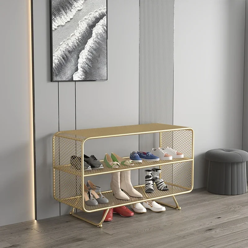 Metal Entryway Shoe Cabinets Nordic Display Organizer Balcony Simple Shoe Rack Dorm Minimalist Meuble A Chaussure Hall Furniture