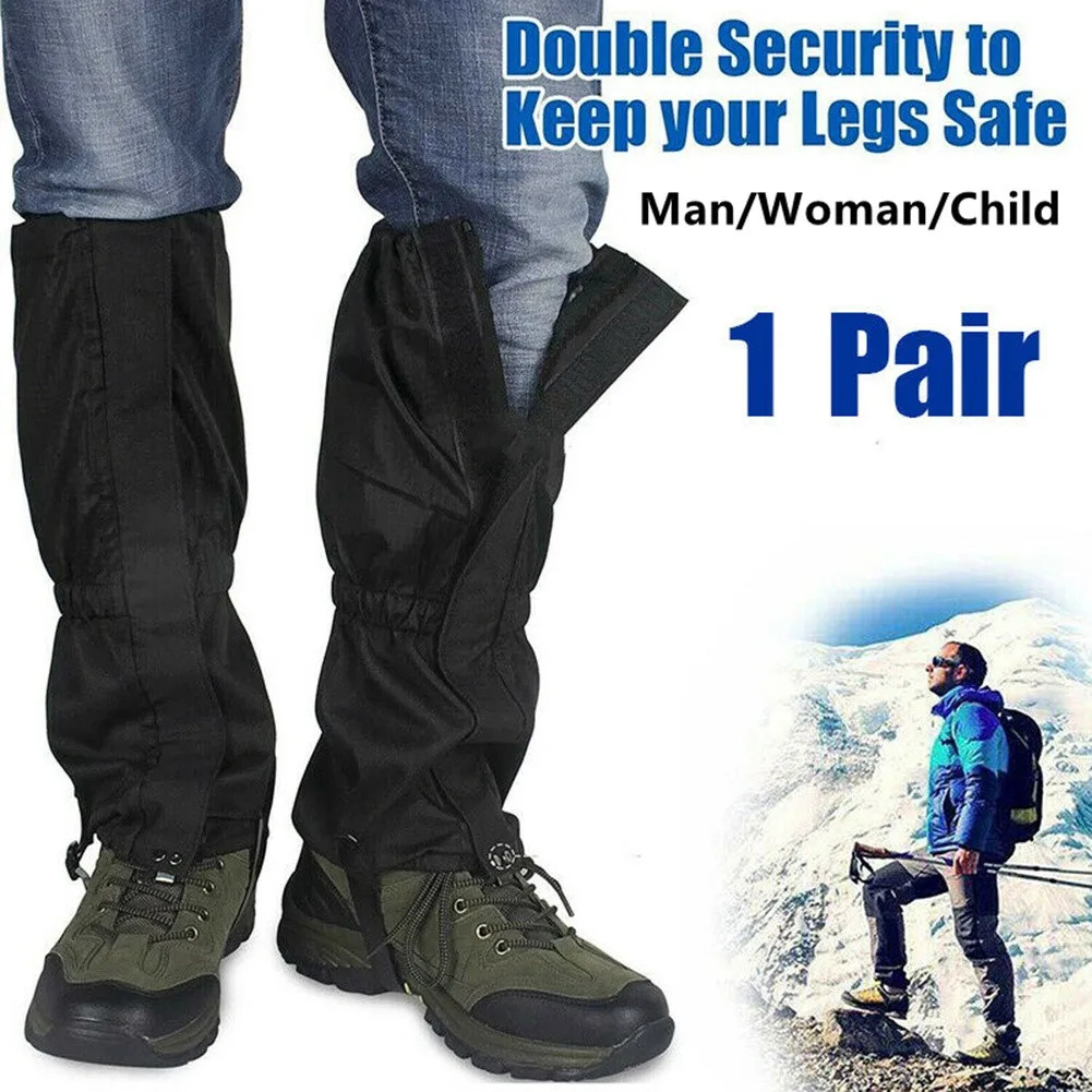 1 Pair Waterproof Snow Leg Legging Cover For Adult Child Outdoor Hiking Boot Gaiter Winter Hunting Camping Climbing 32/36/42cm