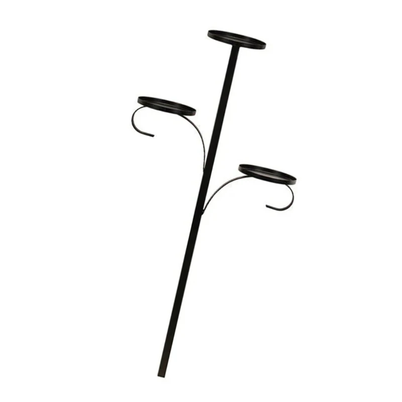 Festival Holders Tree Toppers Portable Indoor Christmas Decoration 3 Layer Holders Tree Toppers in Black