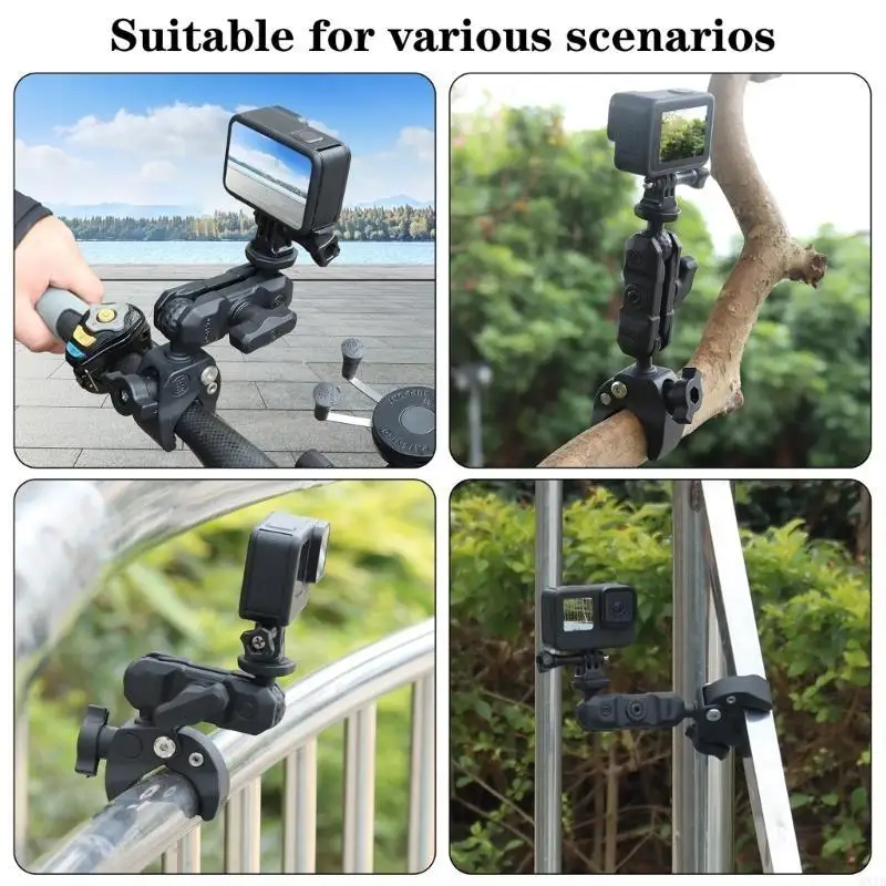 

Adjustable Camera Clamp Mount for Camera Perfect for Outdoor Recording Stable Mount for Action Cameras