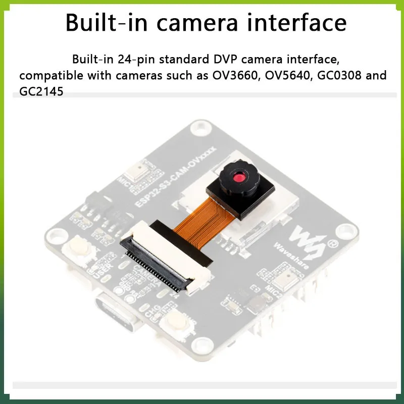 Плата разработки камеры ESP32-S3-CAM-OV5640/OV3660/GC2145/GC0308 ESP32 S3 AIoT со встроенным 24-контактным интерфейсом DVP для AI