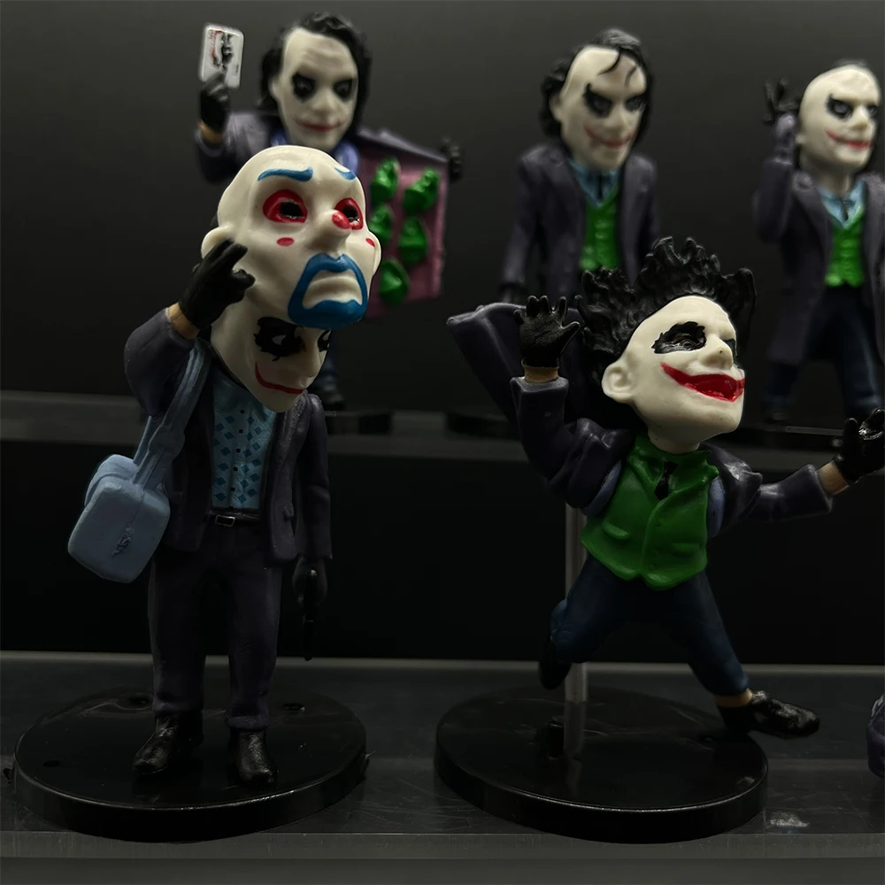 6 Pcs/Set Anime Figures The Joker Model Cartoon Car Decoration Doll Desktop Ornaments Action Figures Christmas Gifts