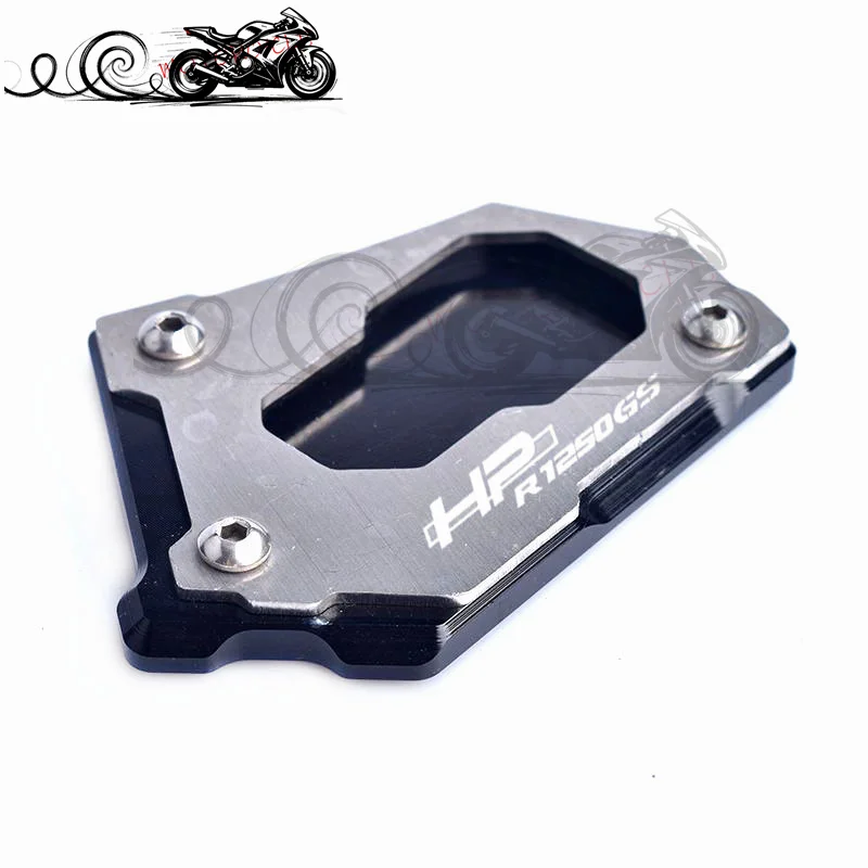 دراجة نارية مسنده القدم الجانب تمديد وسادة دعم لوحة تكبير حامل صالح لسيارات BMW R1250GS رالي HP R1250 GS 2018-2021 #4