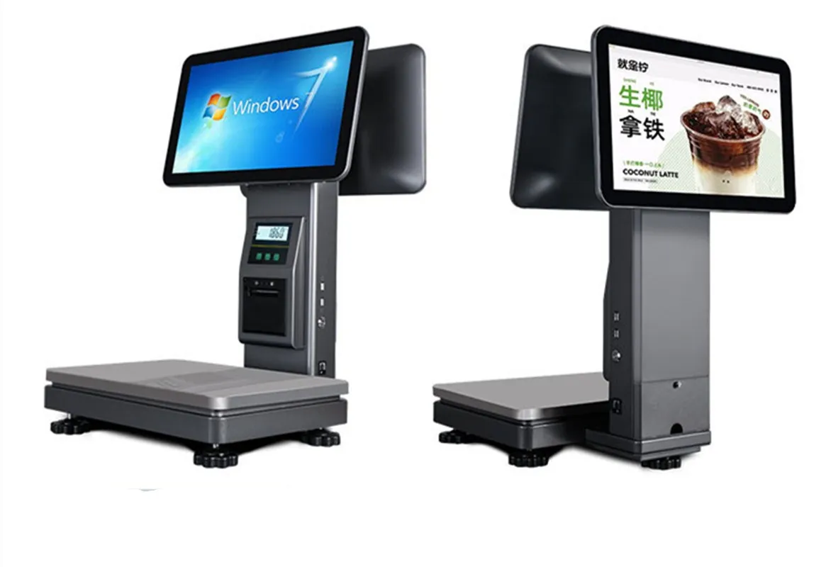 15,6-дюймовый кассовый аппарат с сенсорным экраном, универсальная машина, весы кассового аппарата, фрукты, «Windows System»
