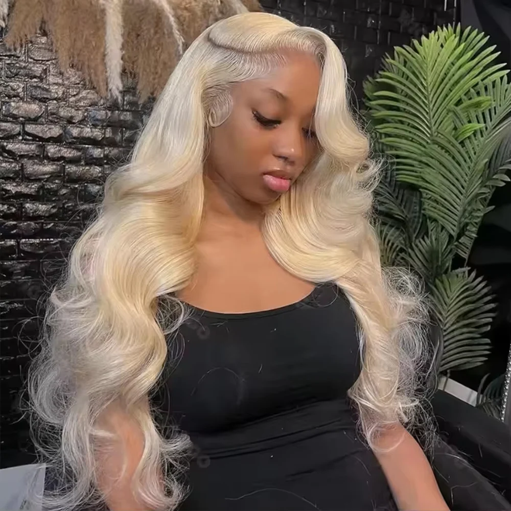 

613 Hd Lace Frontal Wig 13x6 13x5 Blonde Body Wave Human Hair Wigs PrePlucked 250% Density 30 36 Inch Lace Front Wigs Human Hair
