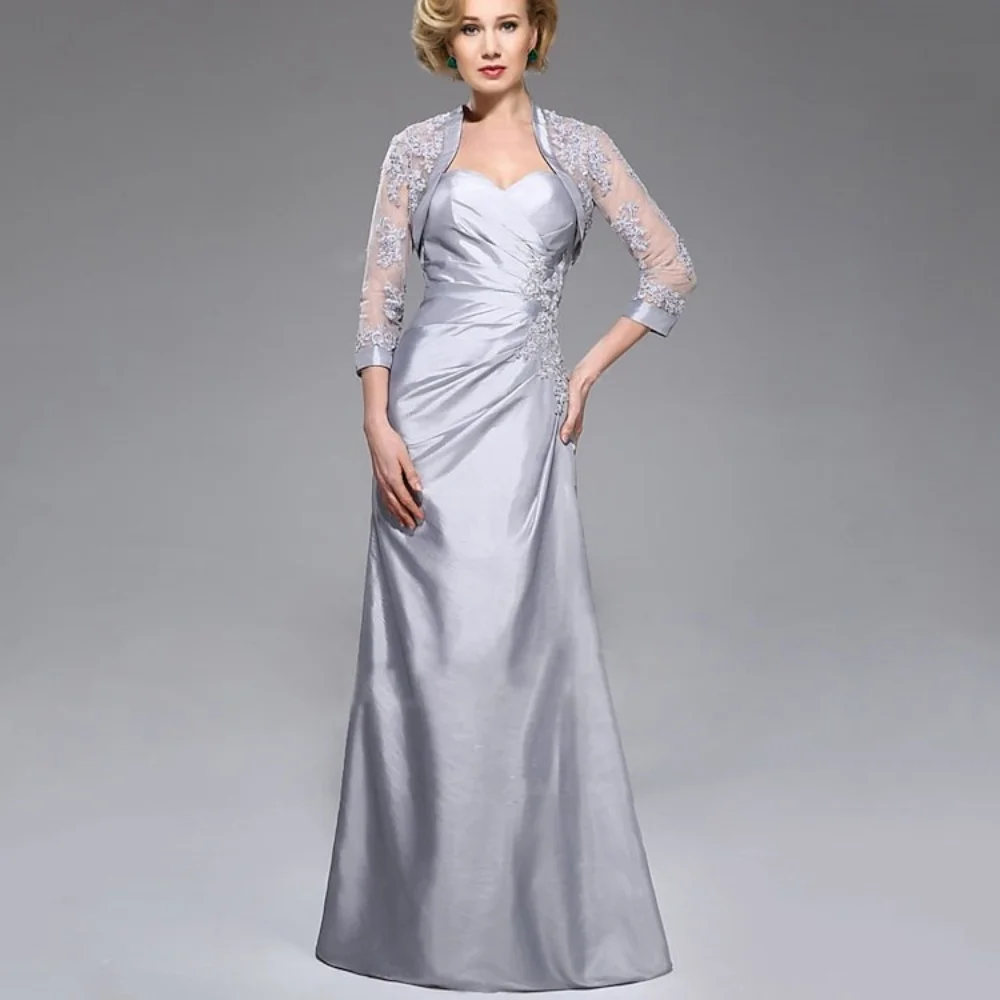 

Vintage Customized Formal Occasion Mother Dresses Elegant A Line Lace Wedding Party Gowns Floor Length New Dress