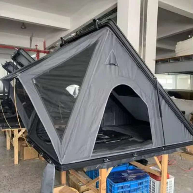 

WJW DZ Advanced Customization China Professional Roof Tent Factory Supply Hardshell Aluminum Triangle Rooftop Tent for Cars with