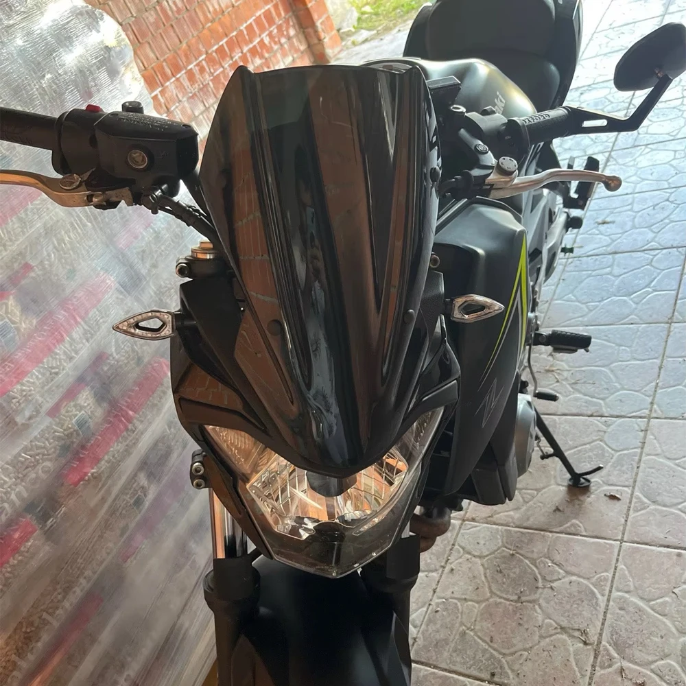 Ветровое стекло для мотоцикла Kawasaki Z650 2017-2025 с кронштейном, ветроотражатель