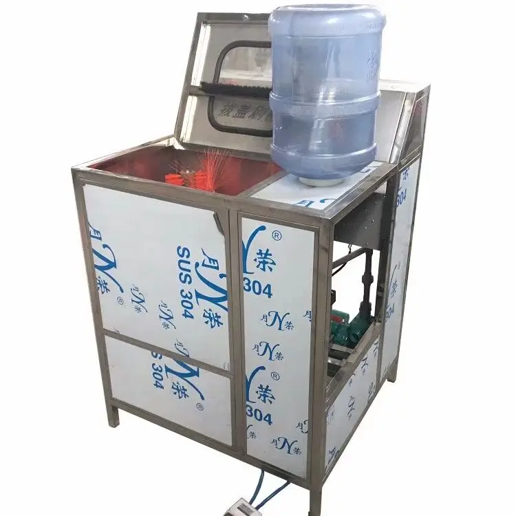 آلة تنظيف الزجاجات البلاستيكية شبه الأوتوماتيكية المحمولة سعة 5 جالون #2